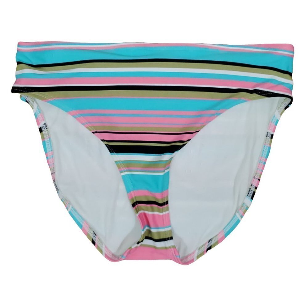 🚨Apostrophe High Waist Stripe Bikini Bottoms